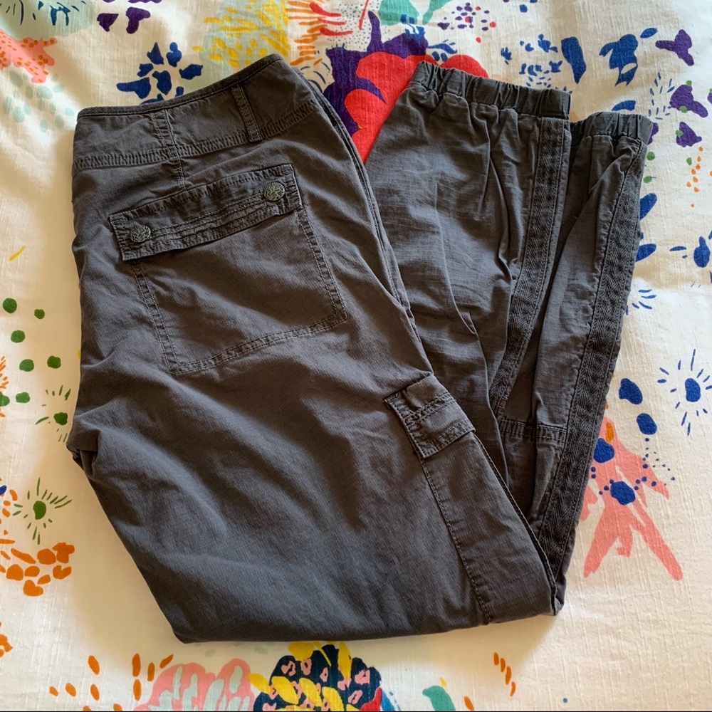 PrAna grey cargo pocket joggers